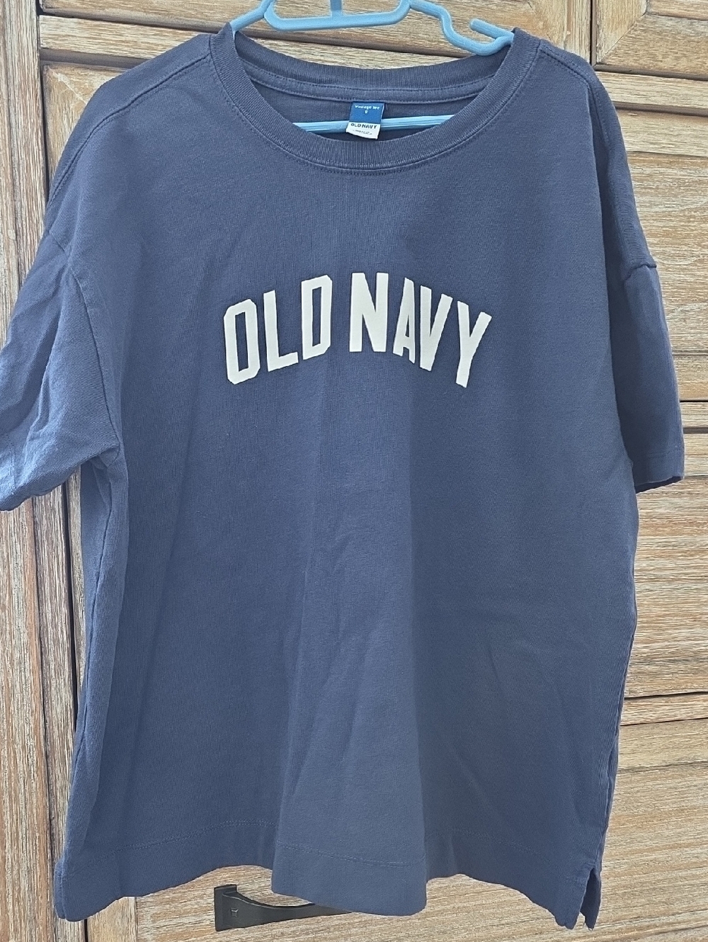 Old Navy Navy Blue T‑Shirt with White Logo